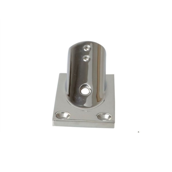 Stainless Steel 30 Degree Square Tube Seat Square Bottom Tube Seat Handrail Seat Yacht Ship Handrail Tube Base