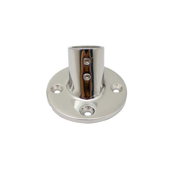 Factory Supply 316 Stainless Steel 60 Degree Round Tube Base Tube Base Holding Chassis Yacht Hardware