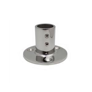 Stainless Steel 90 Degree Crcular Pipe Seat Yacht Railing Base Marine Hardware Flange Pipe Seat