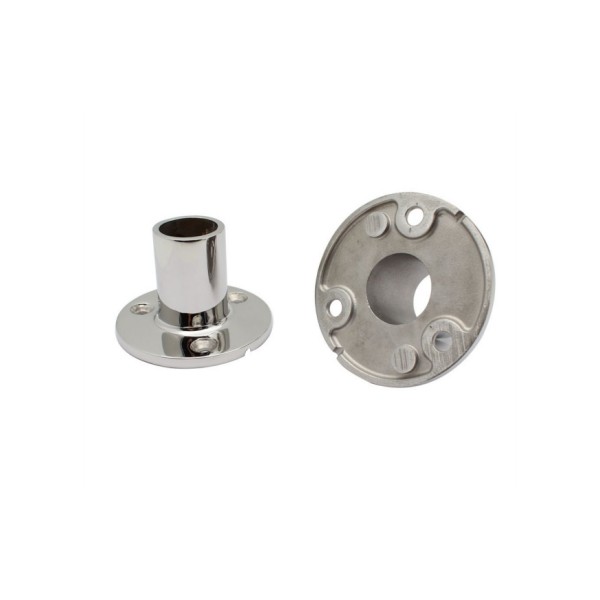 Stainless Steel 90 Degree Crcular Pipe Seat Yacht Railing Base Marine Hardware Flange Pipe Seat