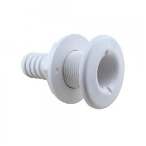 Marine Boat Fitting Supplies Nylon Plastic Through Thru Hull Bilge Fitting ABS White Plastic Outlet Yacht Plastic Outlet Anti-Aging Marine Outlet