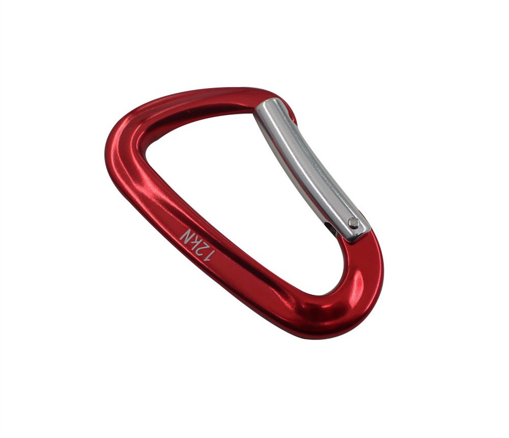 7075 Aviation Aluminum Automatic Lock Safety Hook Mountaineering Buckle Climbing Main Lock D Type Lock