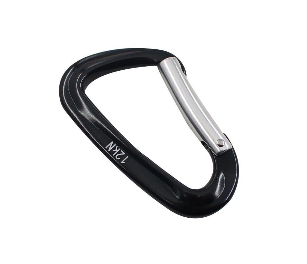 7075 Aviation Aluminum Automatic Lock Safety Hook Mountaineering Buckle Climbing Main Lock D Type Lock