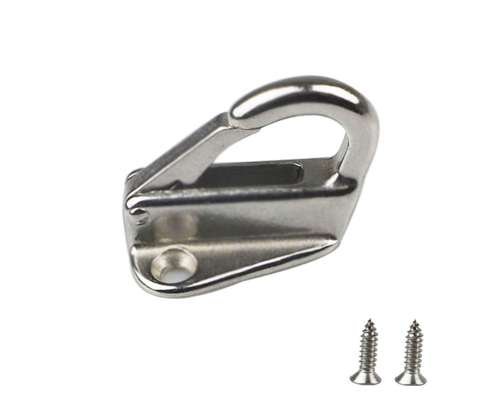 316 Stainless Steel Boat Fittings Fender Hooks Bathroom Wall Mounted Door Metal Hanger Hook