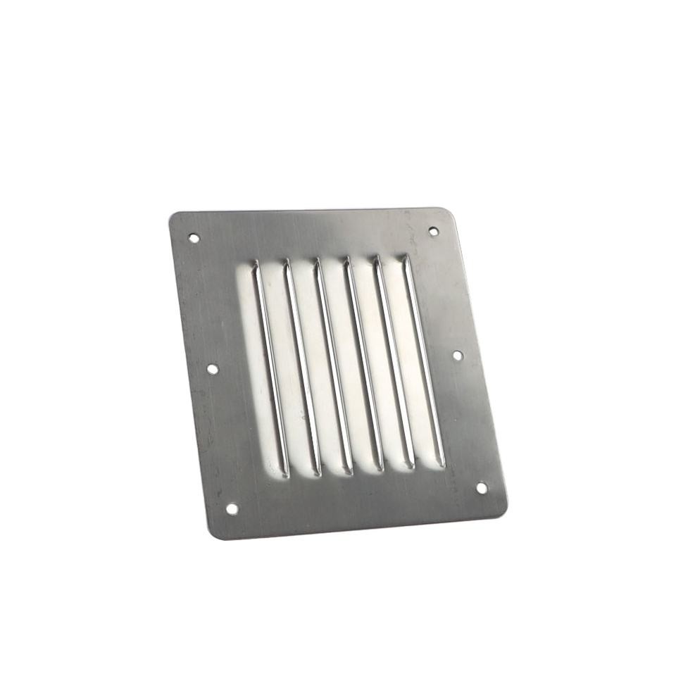 Customized Marine Boat Fittings Stainless Steel 316 Square Louvered Style Caravan Air Vent Cover