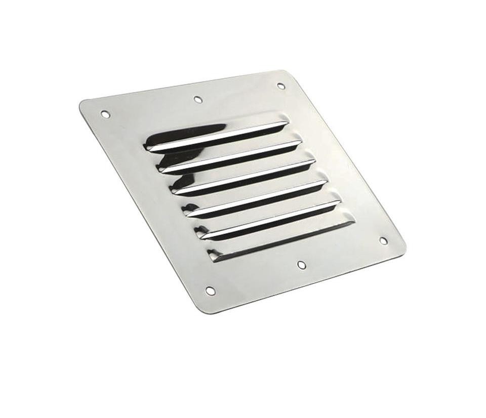 Customized Marine Boat Fittings Stainless Steel 316 Square Louvered Style Caravan Air Vent Cover