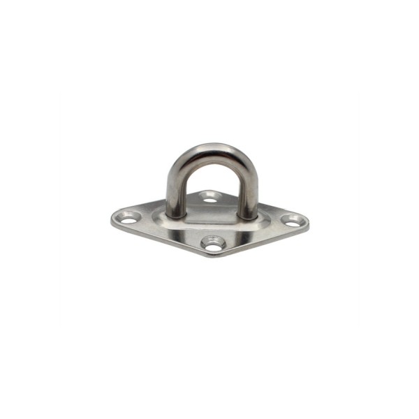 Stainless Steel Marine Boat Ceiling Wall Mount Hook Heavy Duty Anchor Diamond Pad Eye Plate