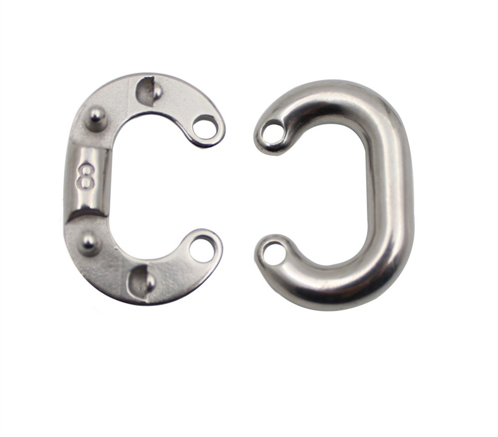 Stainless Steel 316 Chain Buckle Chain Clamp Chain Connecting Buckle Quick Connecting Ring Riveted Buckle