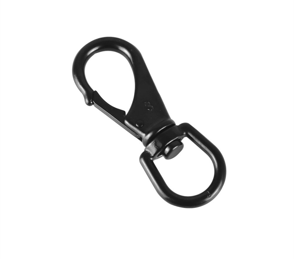 Stainless Steel Chain Link Keychain Spring Hook Rotating Ring Dog Buckle