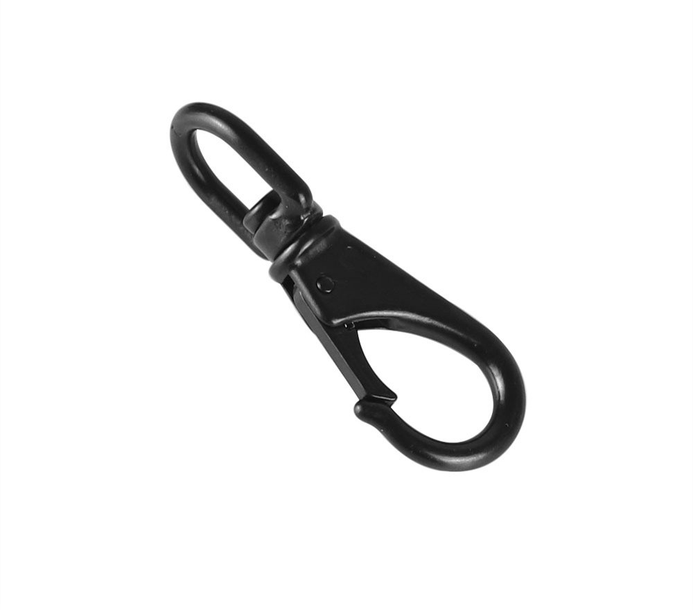 Stainless Steel Chain Link Keychain Spring Hook Rotating Ring Dog Buckle