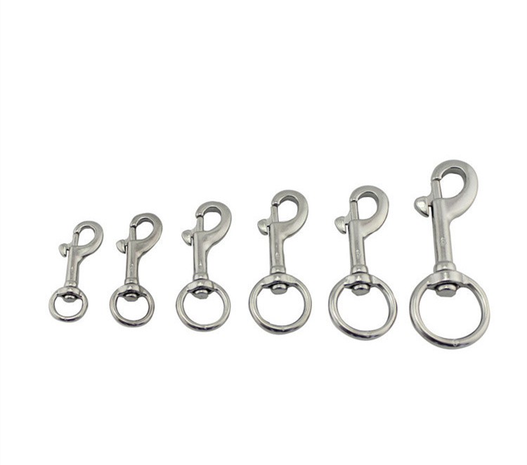 Stainless Steel 316 Square Swivel Eye Bolt Metal Rotating Carabiner Snap Hooks - 副本