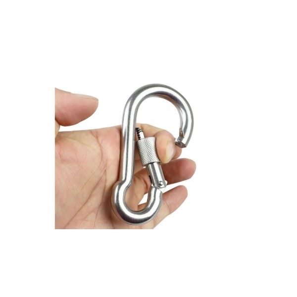 Stainless Steel Climbing Buckle Diving Hook Accessories Outdoor Spring Hook Heavy Duty Spring Snap Hooks