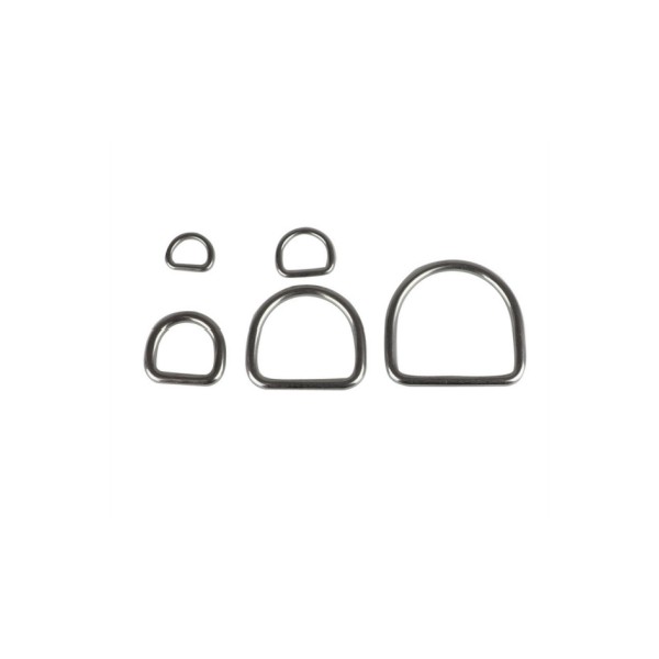 Stainless Steel 304 D Ring Woven Belt Buckle Luggage Ring Semi Circular Metal Ring Sunshade Ring Hardware Accessories