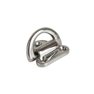 Stainless Steel 316 D Shaped Buckle Yacht Floor Strap Single Connection Ring Marine Trailer Pull Ring Hardware Buckle