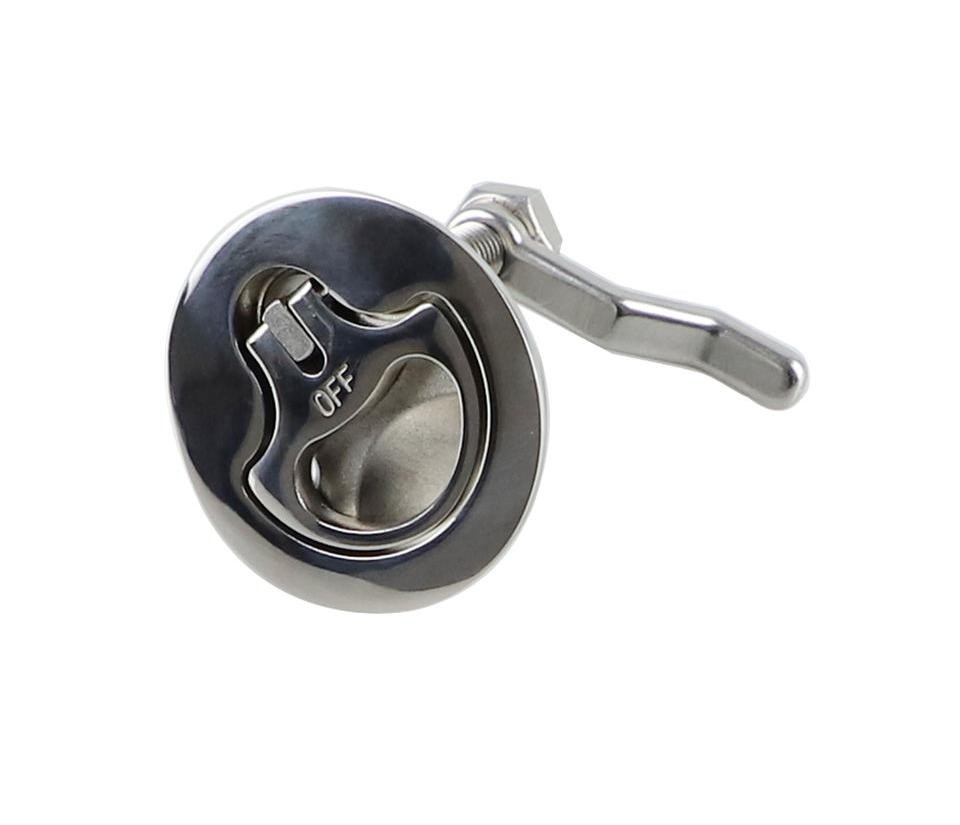 High Polished Stainless Steel 316 Flush Lift Ring Pull Handle Marine Rigging Round Boat Hatch Latch