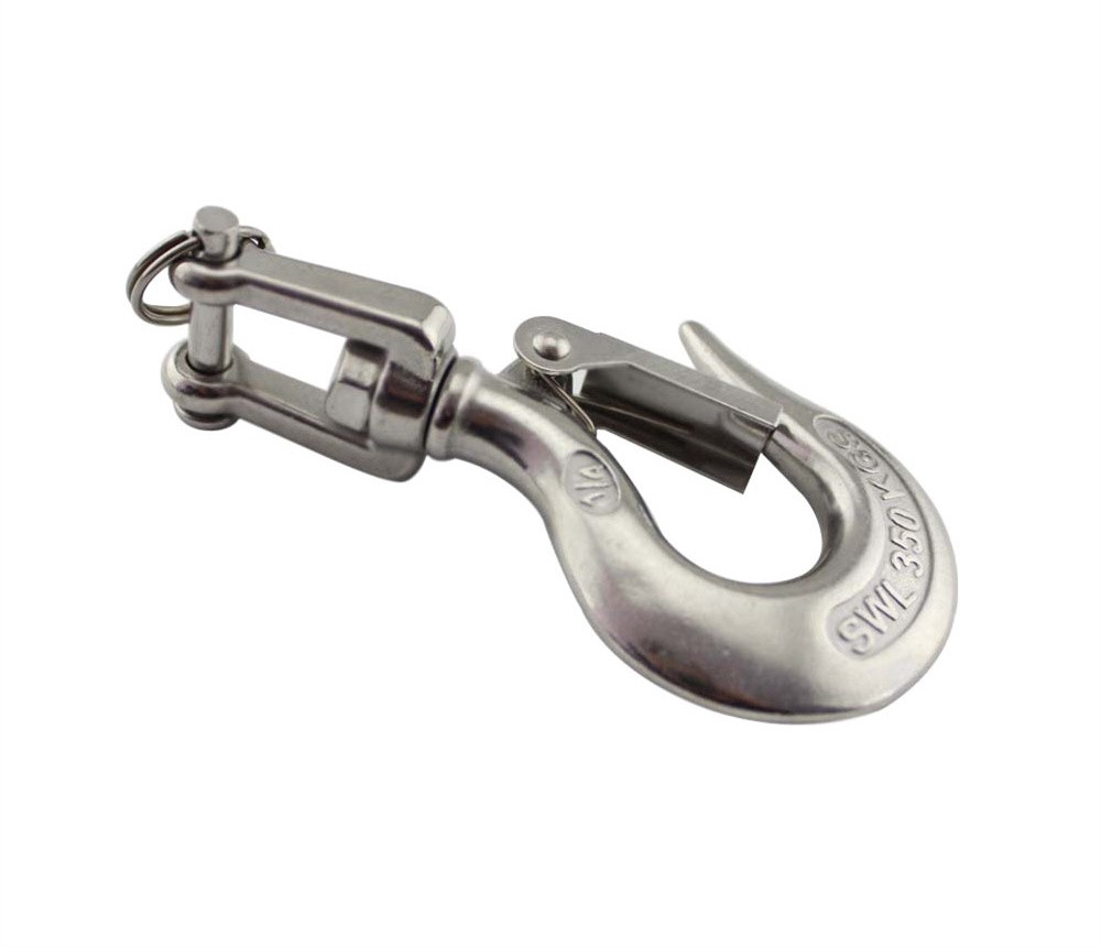 Stainless Steel Fork Type Rotating Cargo Hook Hardware Accessories Sheep Horn Sliding Hook Lifting Hook