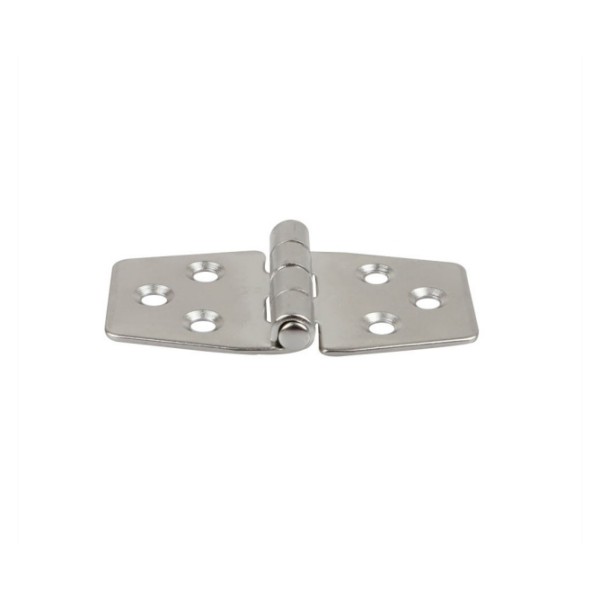 Marine Grade Stainless Steel 316 Polished Casting Heavy Duty Boat Door Hinges Trapezoidal Six Hole Hinge