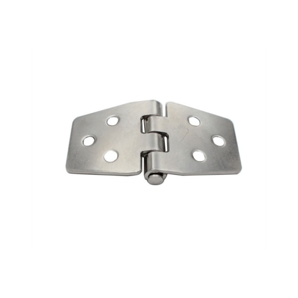 Marine Grade Stainless Steel 316 Polished Casting Heavy Duty Boat Door Hinges Trapezoidal Six Hole Hinge