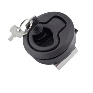 Marine Key Slam Latch Plastic Black Cupboard Parts Heavy Duty Boat Marine Latch Lock Circular Floor Lock