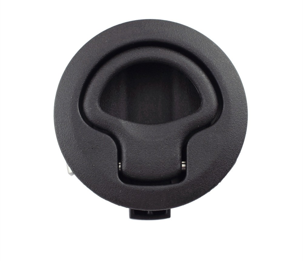 Plastic Black Floor Lock Pull Type Flat Plastic Buckle Lock Marine Boat Hatch Latch Press Type Door Lock