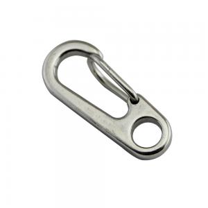 Stainless Steel 304 Quick Hook Spring Hook Mini Spring Chain Keychain Rigging Hardware Hooks