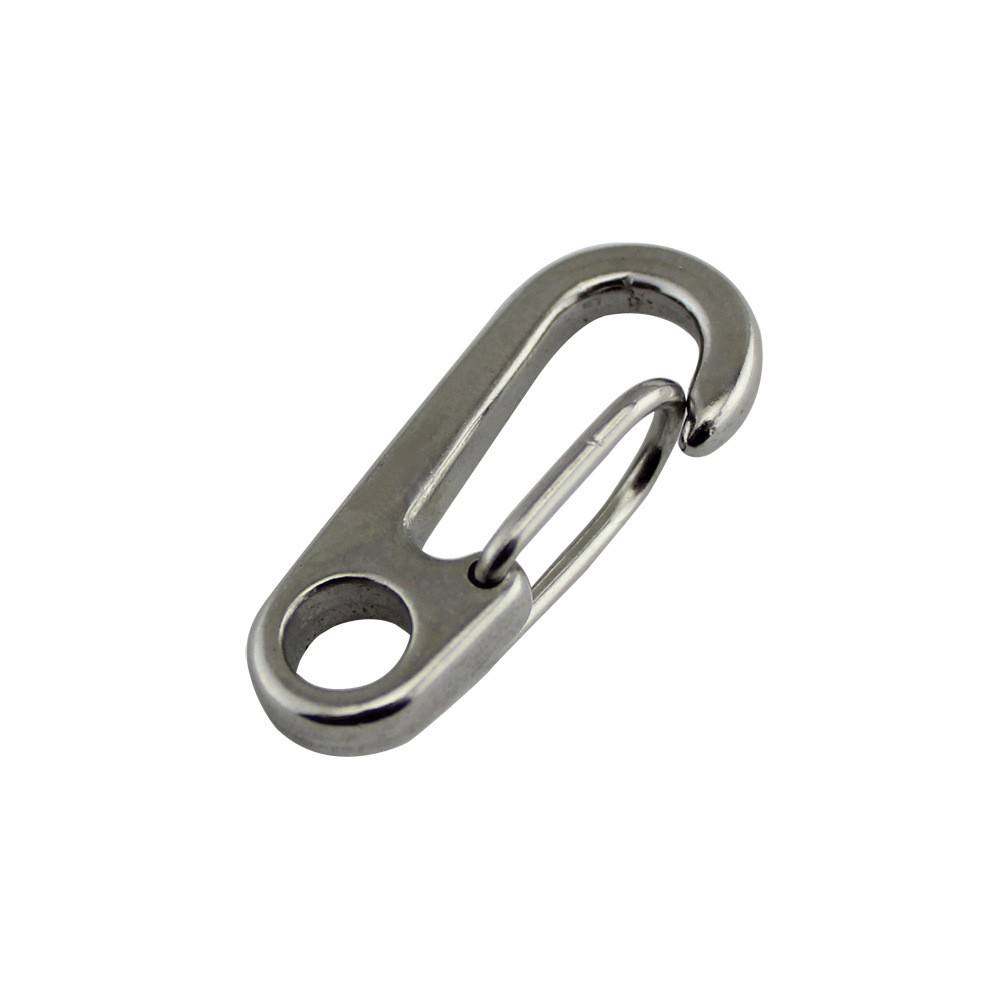 Stainless Steel 304 Quick Hook Spring Hook Mini Spring Chain Keychain Rigging Hardware Hooks