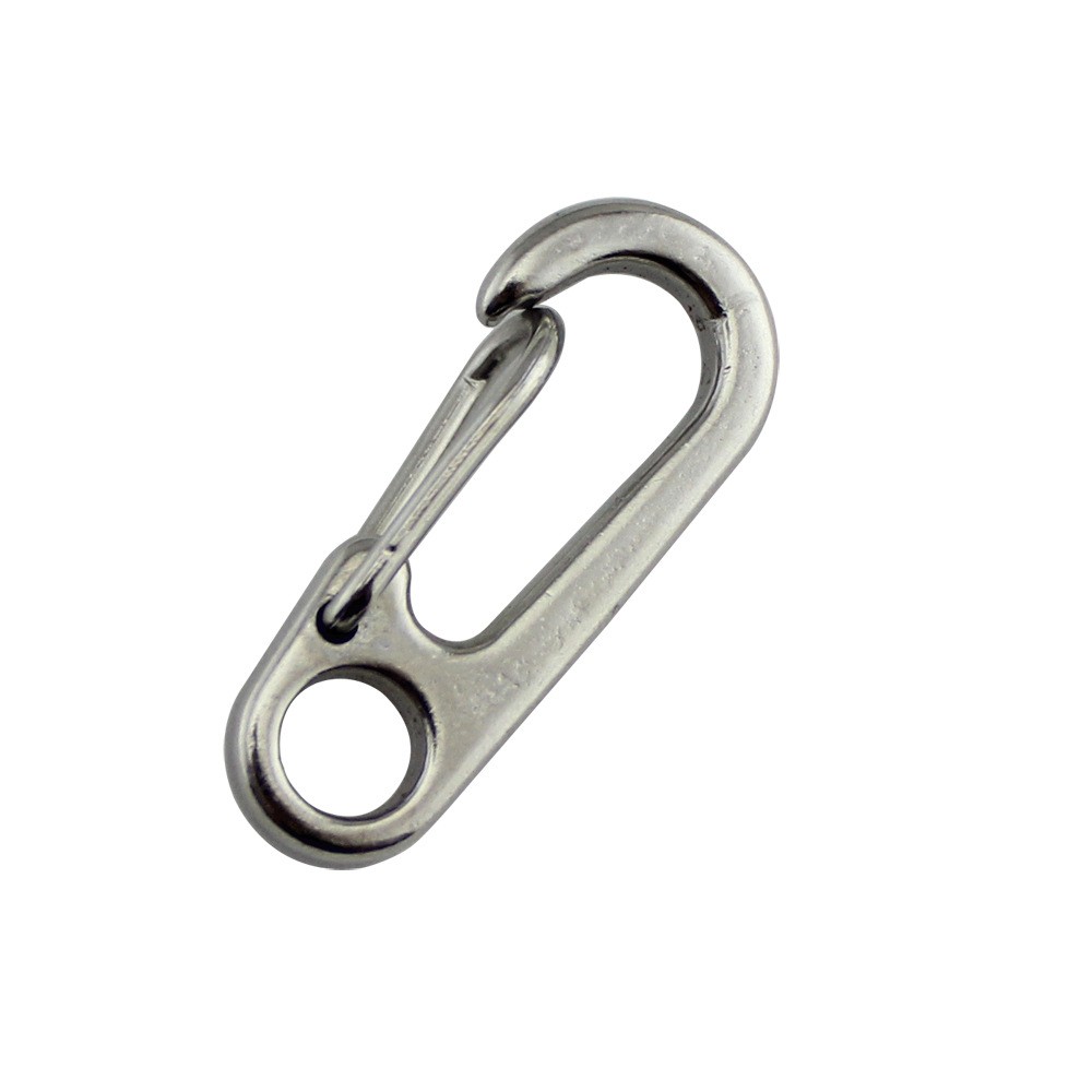 Stainless Steel 304 Quick Hook Spring Hook Mini Spring Chain Keychain Rigging Hardware Hooks