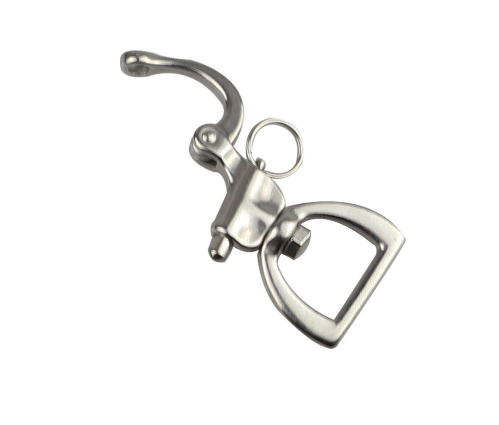 Stainless Steel 316 Quick Release Snap Shackle Buckle Rigging Marine Grade Swivel Rope Shackle