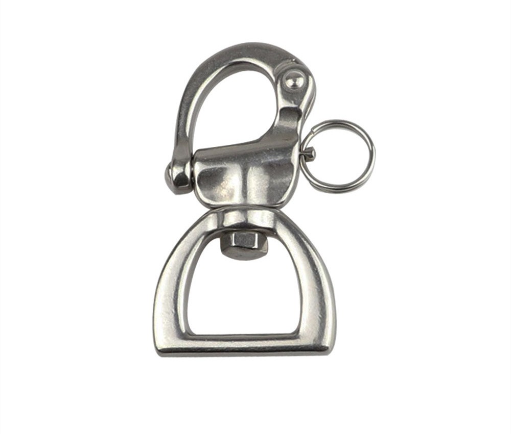 Stainless Steel 316 Quick Release Snap Shackle Buckle Rigging Marine Grade Swivel Rope Shackle