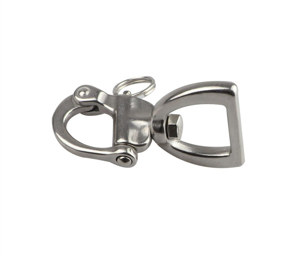 Stainless Steel 316 Quick Release Snap Shackle Buckle Rigging Marine Grade Swivel Rope Shackle