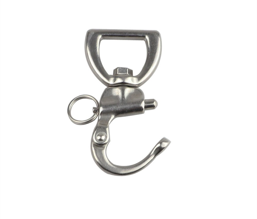 Stainless Steel 316 Quick Release Snap Shackle Buckle Rigging Marine Grade Swivel Rope Shackle