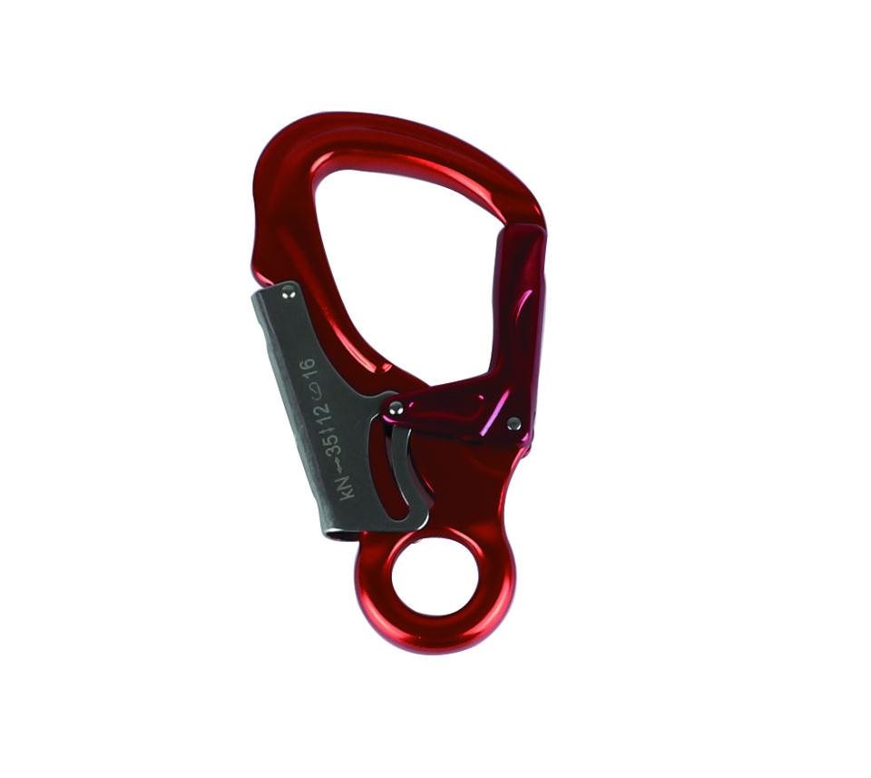 Rigging hardware Open Carabiner 35KN aluminum carabiner hook eye with lock