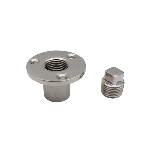 Marine Hardware 316 Stainless Steel Round Garboard Drain Plug Ships Marine Yacht Drainage Plug