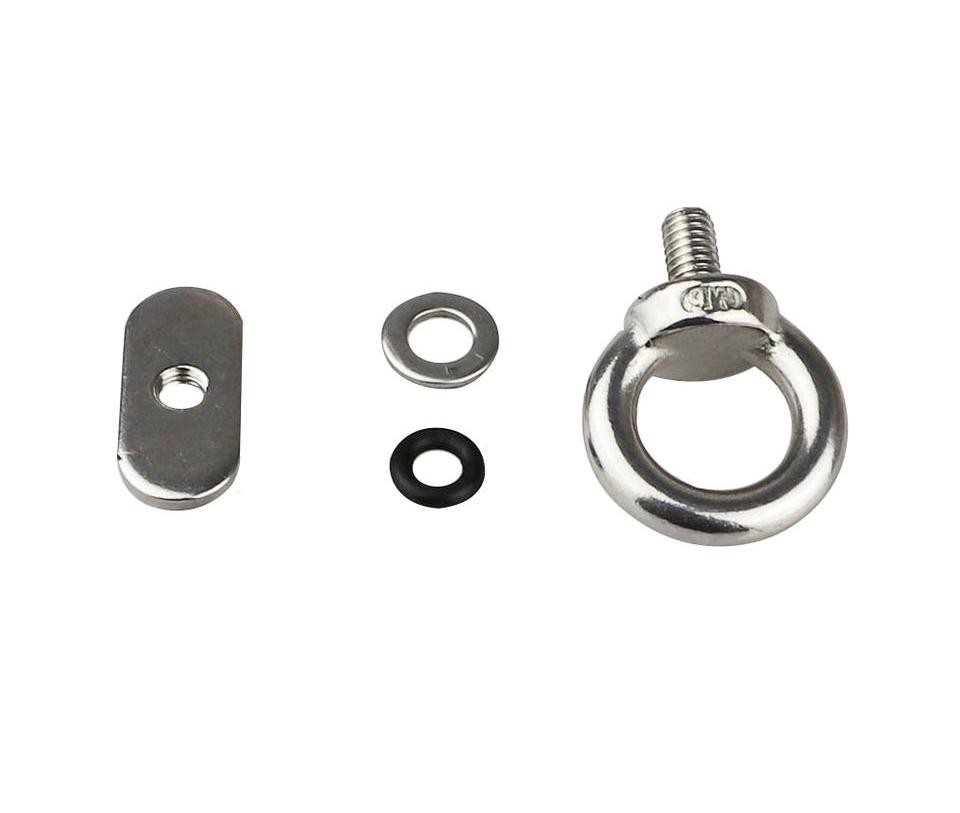 Kayak RV Hardware Slide Rail Track Locking Ring Stainless Steel 316 Eye Bolt Screw Extension Eyebolt Nut