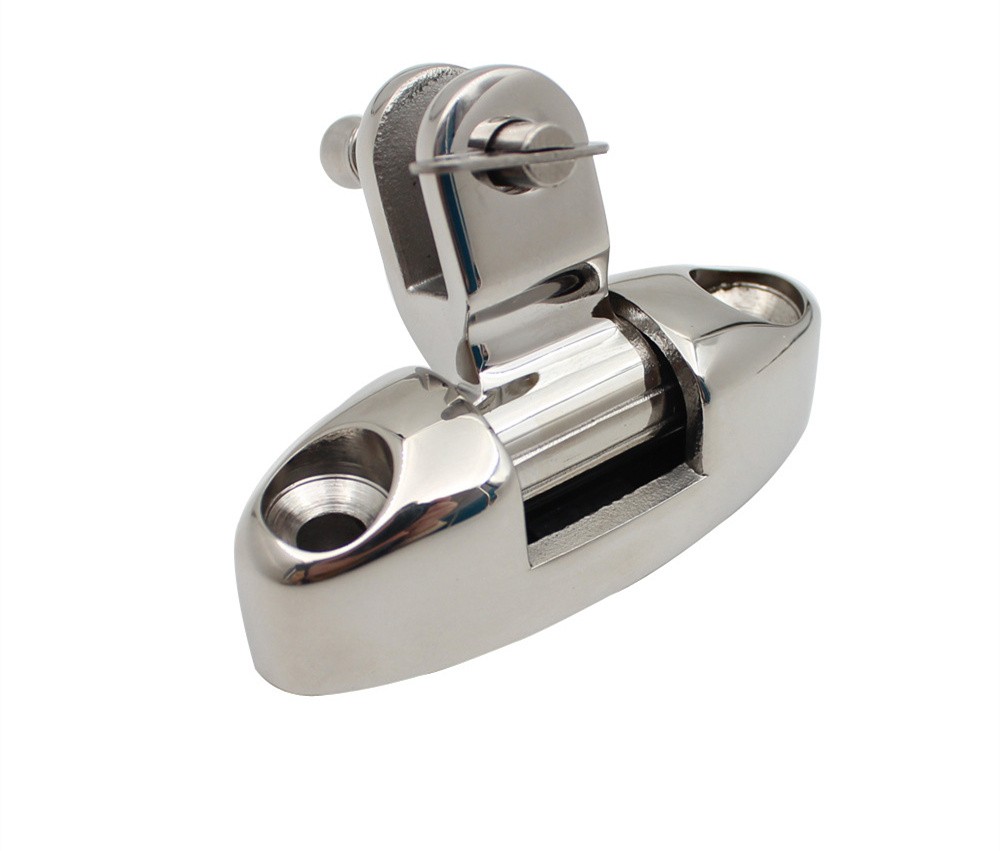 Stainless Steel Spring Pull Pin Swing Mountain Shaped Seat Yacht Shading Accessories Marine Deck Hinge