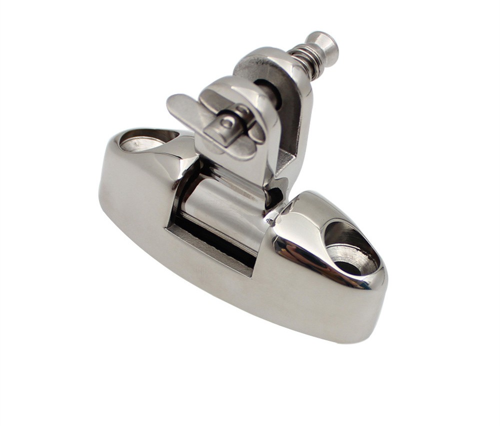 Stainless Steel Spring Pull Pin Swing Mountain Shaped Seat Yacht Shading Accessories Marine Deck Hinge