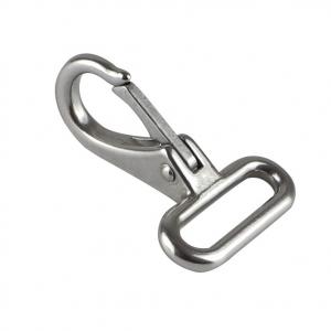 Heavy Duty Stainless Steel Square Head Fixed Eye Snap Hook 25mm Webbing Snap Hook Accessory