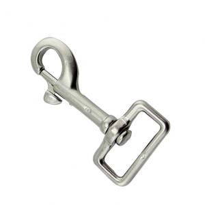 Stainless Steel 316 Square Swivel Eye Bolt Metal Rotating Carabiner Snap Hooks