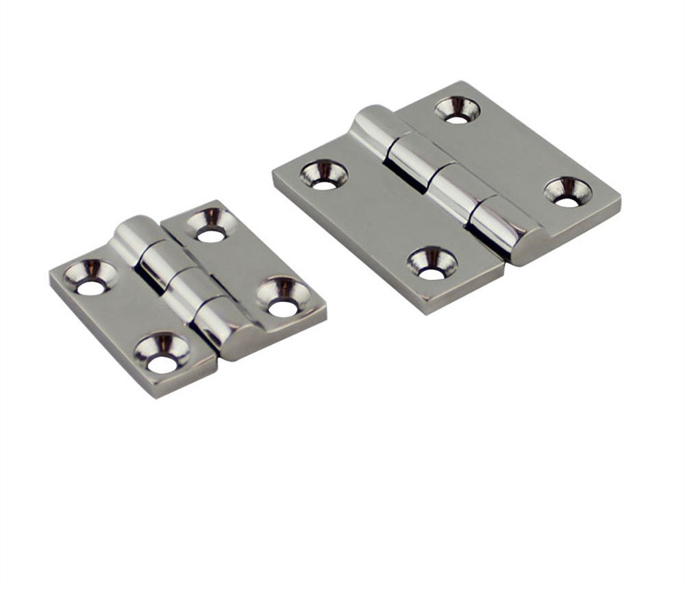 Square Yacht Boat Cabinet Hinge Stainless Steel 316 Four Hole Hinge Marine Hardware Yacht Hinge