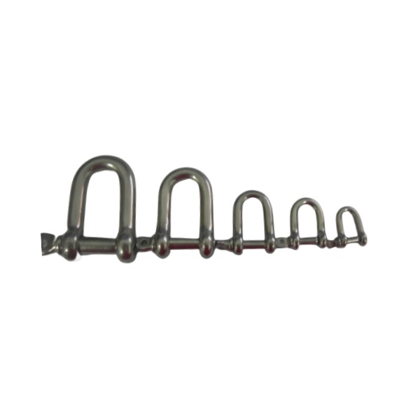 Stainless Steel Euro D Shackle Lifting Shackle U-Shaped Connecting Buckle D-Buckle China Made Rigging Hardware