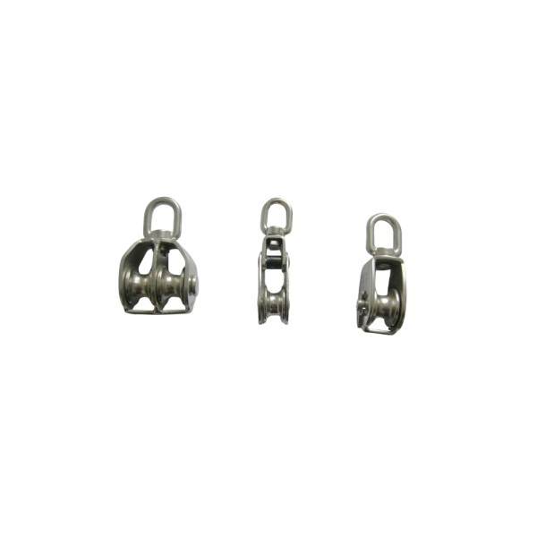 Stainless Steel Double Pulley Moving Pulley Wire Rope Hardware Lifting Accessories Rigging Hardware