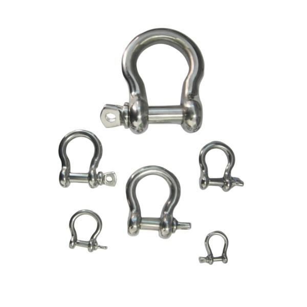 Stainless Steel European Bow Shackle Horseshoe Shackle D Type Buckle China High Quality Bow Shackle