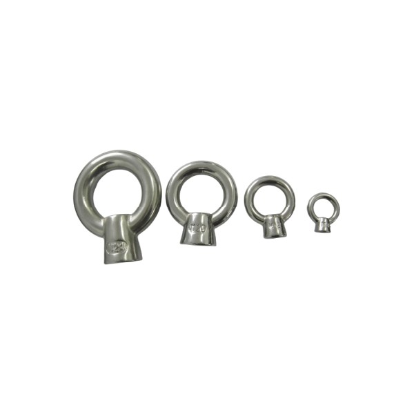 304 High Quality Stainless Steel Eye Nut Rope Fitting Stainless M6 Lifting Screw Hook Eye Nut