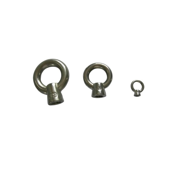 304 High Quality Stainless Steel Eye Nut Rope Fitting Stainless M6 Lifting Screw Hook Eye Nut