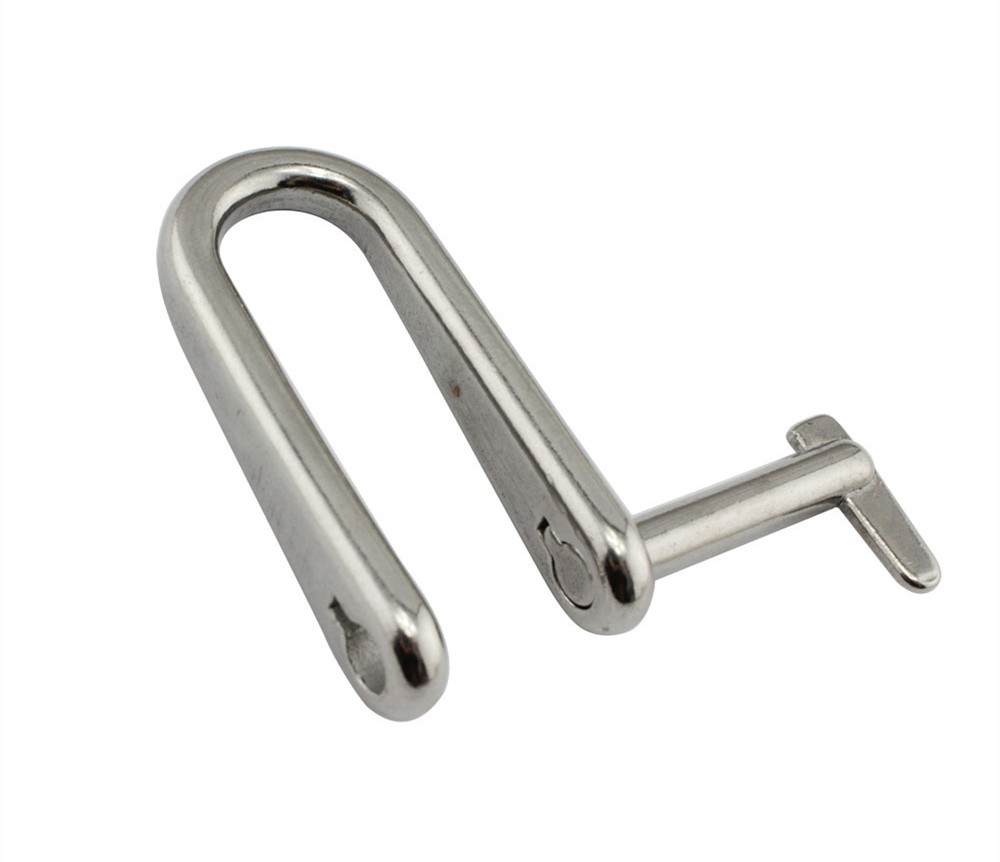 Stainless Steel 316 Key Pin Shackle U Shaped Buckle Hardware Sling D Shackle Marine Rigging Accessory