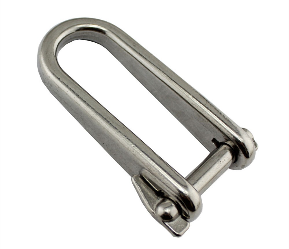 Stainless Steel 316 Key Pin Shackle U Shaped Buckle Hardware Sling D Shackle Marine Rigging Accessory