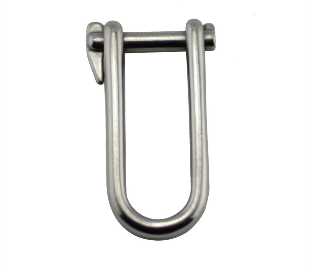 Stainless Steel 316 Key Pin Shackle U Shaped Buckle Hardware Sling D Shackle Marine Rigging Accessory