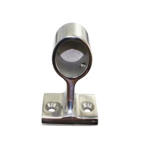 Marine Boat Hand Rail Fitting Stainless Steel Stanchion Center 60 Mirror Polish Boat Fitting Yacht Front Bracket