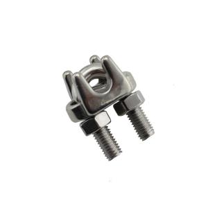 Stainless Steel 304 Steel Wire Rope Clamp Head 304 316 Stainless Steel Us Malleable Clip Marine Hardware