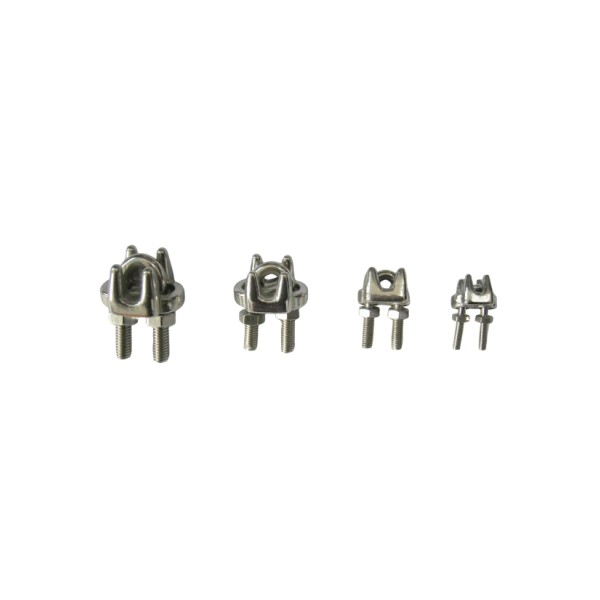 Stainless Steel 304 Steel Wire Rope Clamp Head 304 316 Stainless Steel Us Malleable Clip Marine Hardware